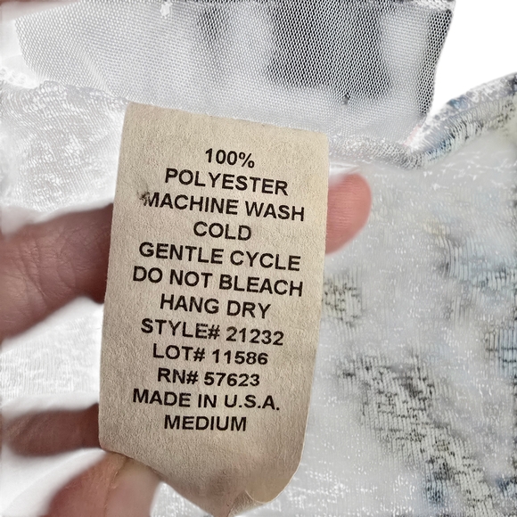 Zoey Beth Y2K Bohemian Paisley V-Neck Blouse Flared Sleeve Medium - Picture 4 of 12